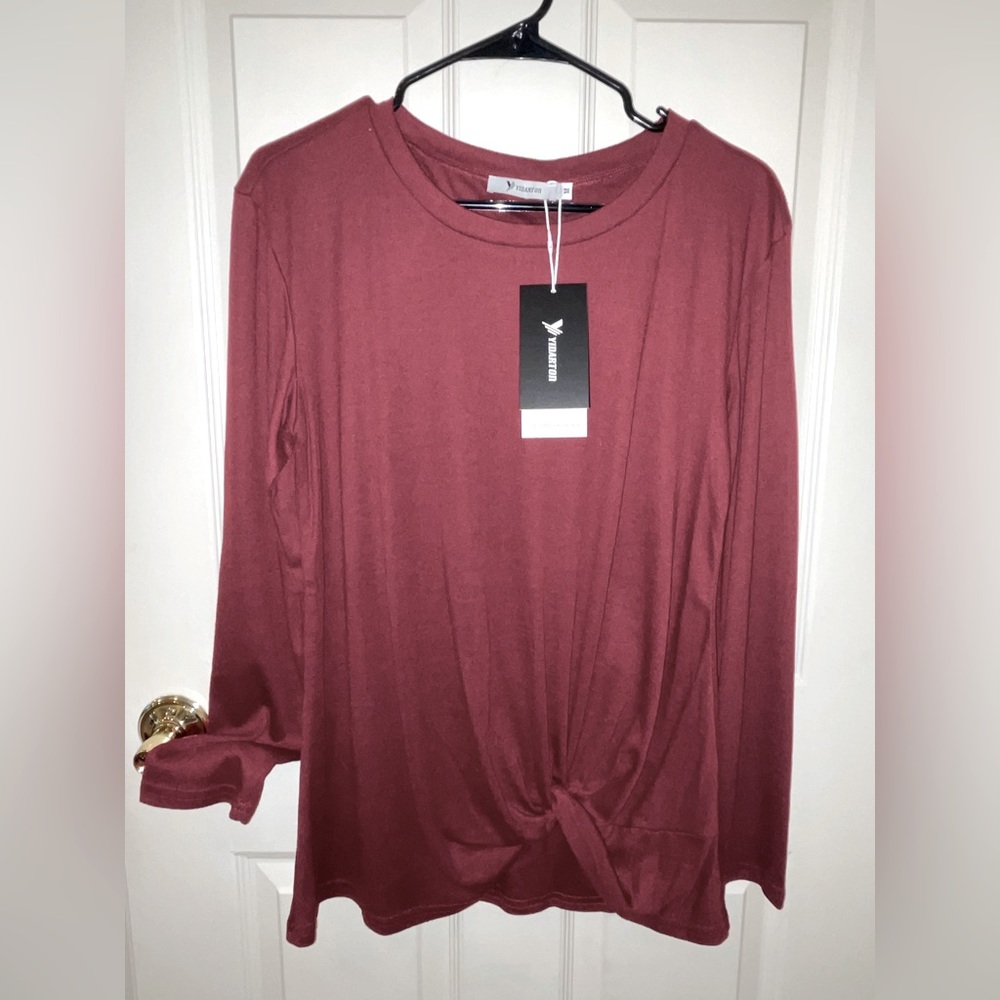 Long Sleeve Tie T-Shirt (M)